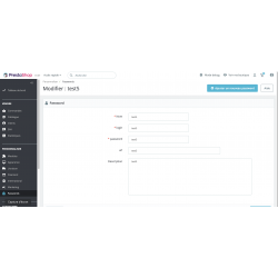 Manage passwords - Module gratuit Prestahop 1.7